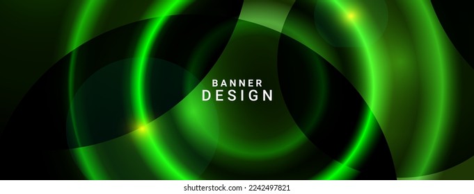Resumen fondo de diseño de ilustración de vector de luz verde geométrica 