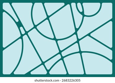 Abstract geometric green lines Polyhedron background  seamless  rounded drawing vector illustration design for business network wallpaper connection concept EPS 10