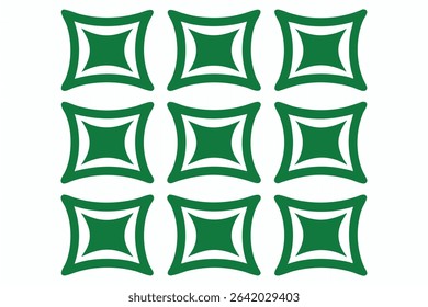Abstract geometric green pattern of squares on a transparent white background - Powered by Shutterstock - Get 15% off with code: PIKWIZARD15