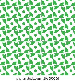 Abstract geometric green pattern. Vector Illustration.