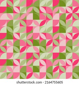 Abstract geometric green and pink pattern design,abstract colorful bacgruond,Vector illustration