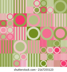 Abstract geometric green and pink pattern design,abstract colorful bacgruond,Vector illustration