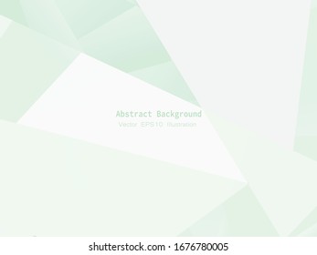Abstract geometric green polygon or lowpoly vector technology concept background. EPS10 illustration style design.