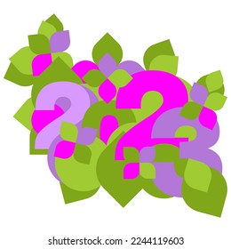 Una ilustración abstracta de vector geométrico verde y púrpura de Año Nuevo 2023	