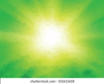abstract geometric green ray background