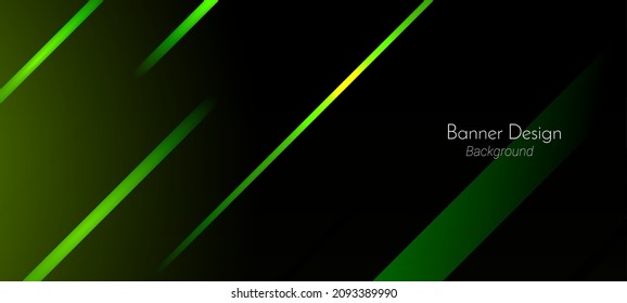 Resumen de líneas geométricas verdes brillantes fondo de patrón de ilustración 