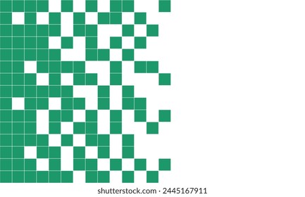 Abstrakter geometrischer grüner Kachelhintergrund mit Kopierraum. Modernes Design für Hintergrund, Präsentation, Banner, Hintergrund, Web, Karte und etc.