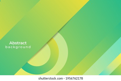 diseño de fondo de vector verde geométrico abstracto