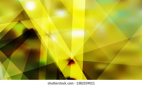 Abstract Geometric Green and Yellow Background