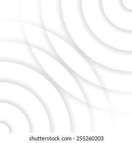 Abstract geometric grey circle background with shadows, made of set of rings, vector illustration, eps10