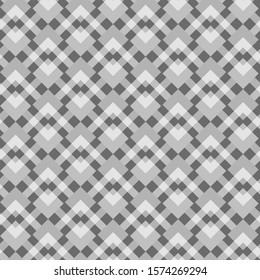 Abstract geometric grey and white seamless pattern for web page, textures, card, poster, fabric, textile. Monochrome graphic repeating design. Modern minimalist stylish ornament.