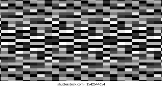 Abstract geometric grid background with black and white squares vector illustration