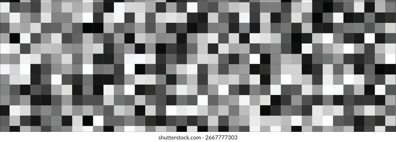 Fondo geométrico Abstractas de la rejilla con los cuadrados blancos y negros Ilustración vectorial