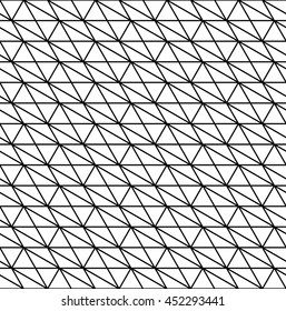 Abstract geometric grid black and white hipster fashion pillow pattern