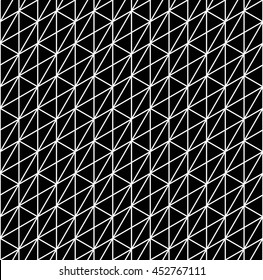 Abstract geometric grid black and white hipster fashion pillow pattern
