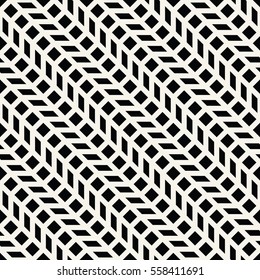 Abstract geometric grid. Black and white minimal graphic design print pattern