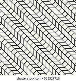 Abstract geometric grid. Black and white minimal graphic design print pattern