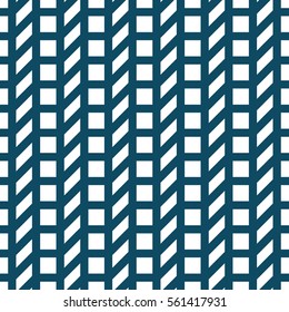 Abstract geometric grid. Blue minimal graphic design print pattern