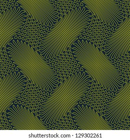 Abstract geometric grid ornament. Seamless pattern. Vector.