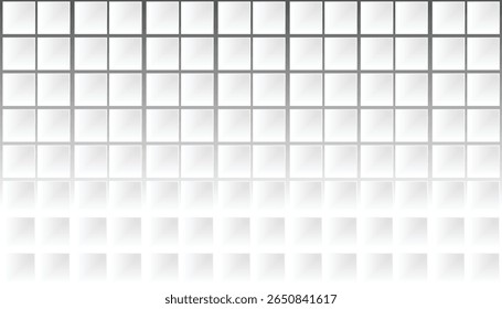 Abstract geometric grid pattern featuring a smooth gradient fade. Ideal for tech backgrounds, UI design, modern presentation templates, or digital minimalist artwork.

