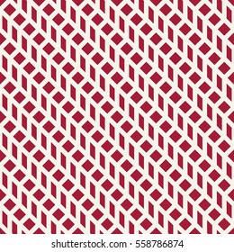 Abstract geometric grid. Red minimal graphic design print pattern