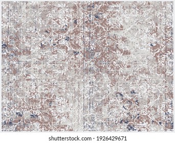 Abstract geometric grunge natural texture digital print pattern design in vector pale pastel color tones