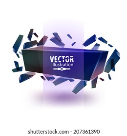 Abstract geometric grunge vector background