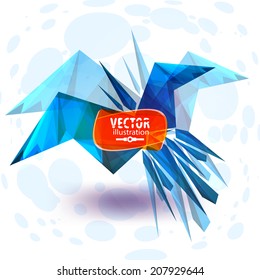 Abstract geometric grunge vector background