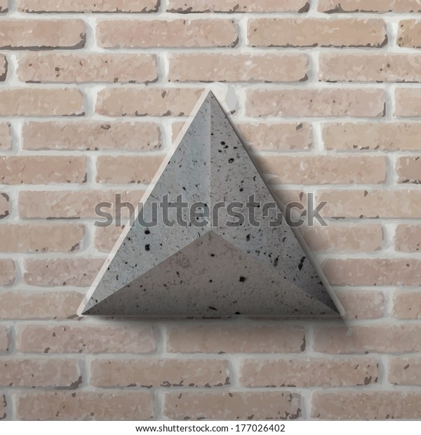 Abstract geometric grungy stone base\
design for brochure, banner, wallpaper and artistic poster design.\
3d gray marble triangle illustration with a backdrop.\
