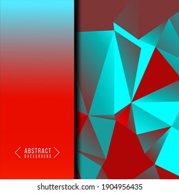 Abstrakter geometrischer, halbpolygonaler, dynamischer, glatter Hintergrund, Vektorgrafik