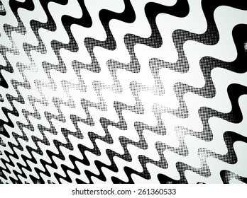 Abstract geometric halftone background