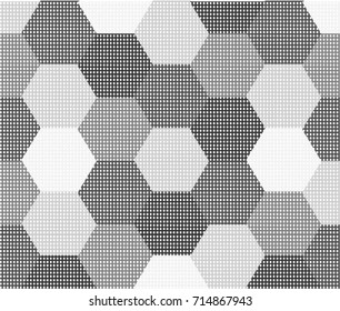  Abstract geometric Halftone background Pattern - Illustration,Vector,gray background, wallpaper, Hexagon, Shape, Pattern