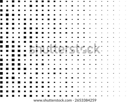 Abstract geometric halftone background with squares