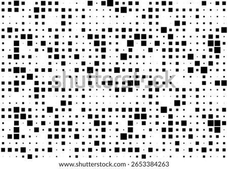 Abstract geometric halftone background with squares