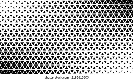 Abstract geometric halftone background with triangle, or hexagonal shapes. 