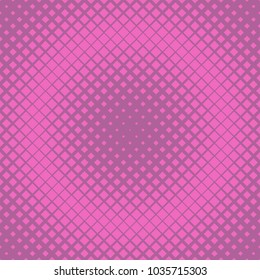 Abstract geometric halftone diagonal square pattern background - vector graphic