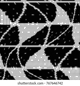 Abstract geometric halftone dots pattern texture background. Modern dotted template vector illustration for web design, covers, web sites, banners
