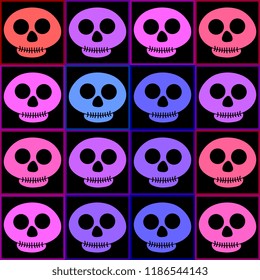 abstract geometric halloween pattern