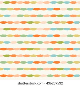 Abstract geometric hand drawn pattern. Vector bright colorful seamless pattern.