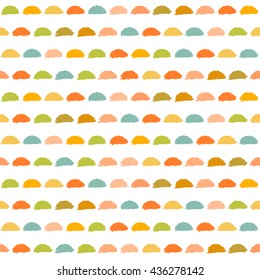 Abstract geometric hand drawn pattern. Vector light colorful seamless pattern.
