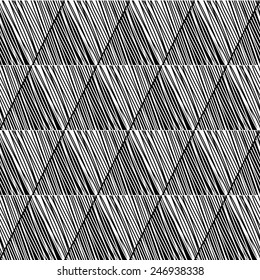 Abstract geometric hand drawn seamless pattern.