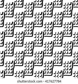 Abstract geometric hand drawn seamless pattern.