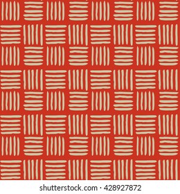 Abstract geometric hand drawn seamless pattern.
