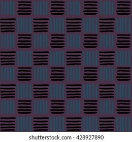 Abstract geometric hand drawn seamless pattern.