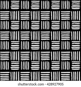 Abstract geometric hand drawn seamless pattern.