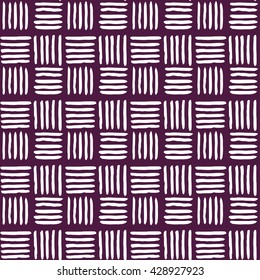Abstract geometric hand drawn seamless pattern.