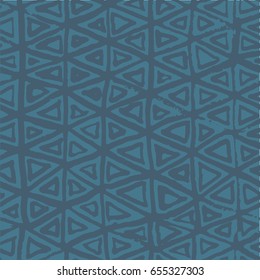 Abstract geometric hand drawn seamless pattern. Fashion style for website, printing, poster, fabric or postcards. Vector illustration