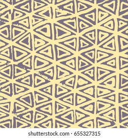 Abstract geometric hand drawn seamless pattern. Fashion style for website, printing, poster, fabric or postcards. Vector illustration
