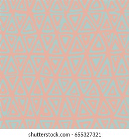 Abstract geometric hand drawn seamless pattern. Fashion style for website, printing, poster, fabric or postcards. Vector illustration