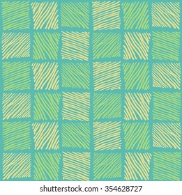 Abstract geometric hand drawn strokes seamless pattern.